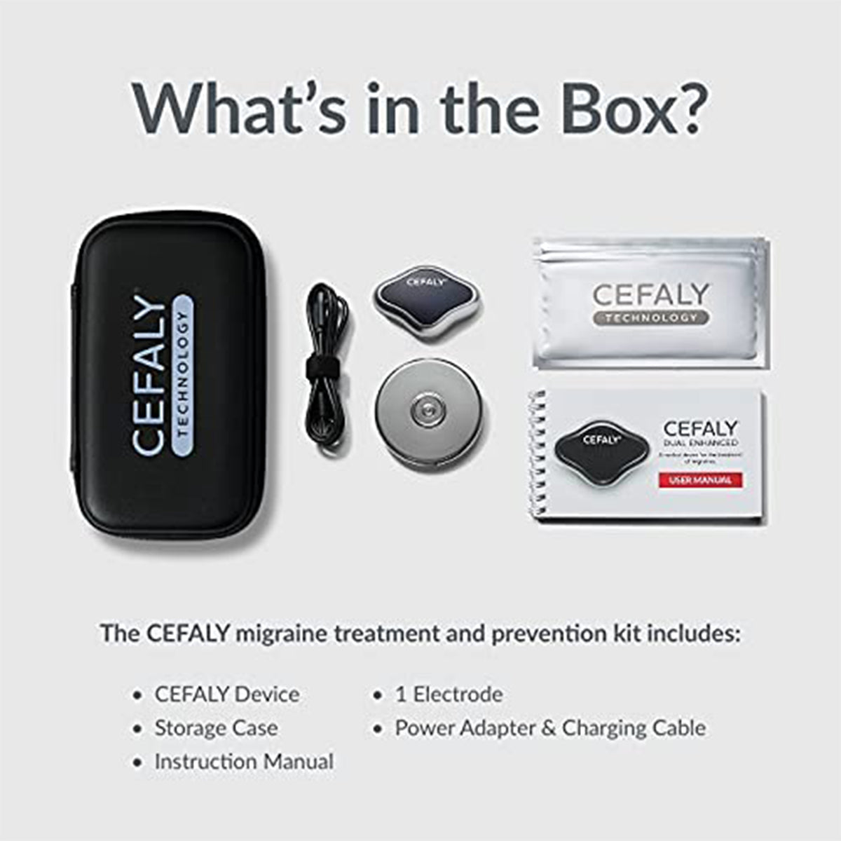 CEFALY Dual Enhanced Migraine Treatment and Prevention Device Headache Pain Care (Refurbished)