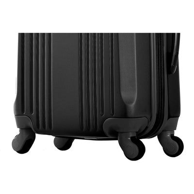 Olympia Apache II 21 Inch Expandable Carry On 4 Wheel Spinner Luggage, Black