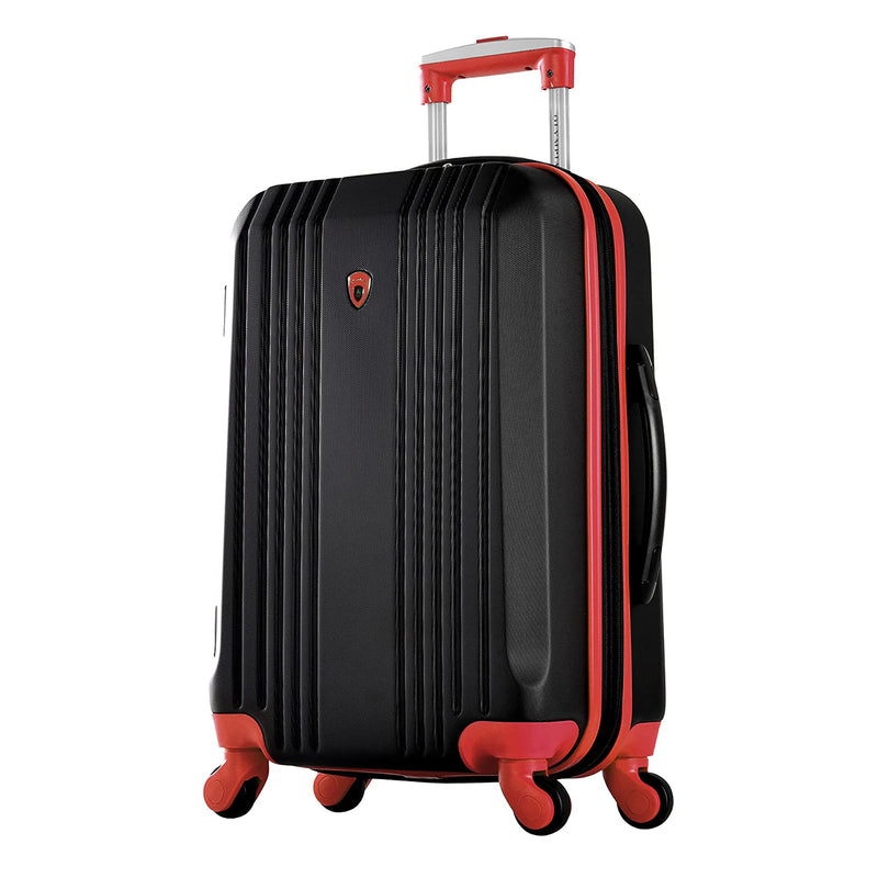 Olympia Apache II 21" Expandable Carry On 4 Wheel Spinner Luggage Suitcase, Red