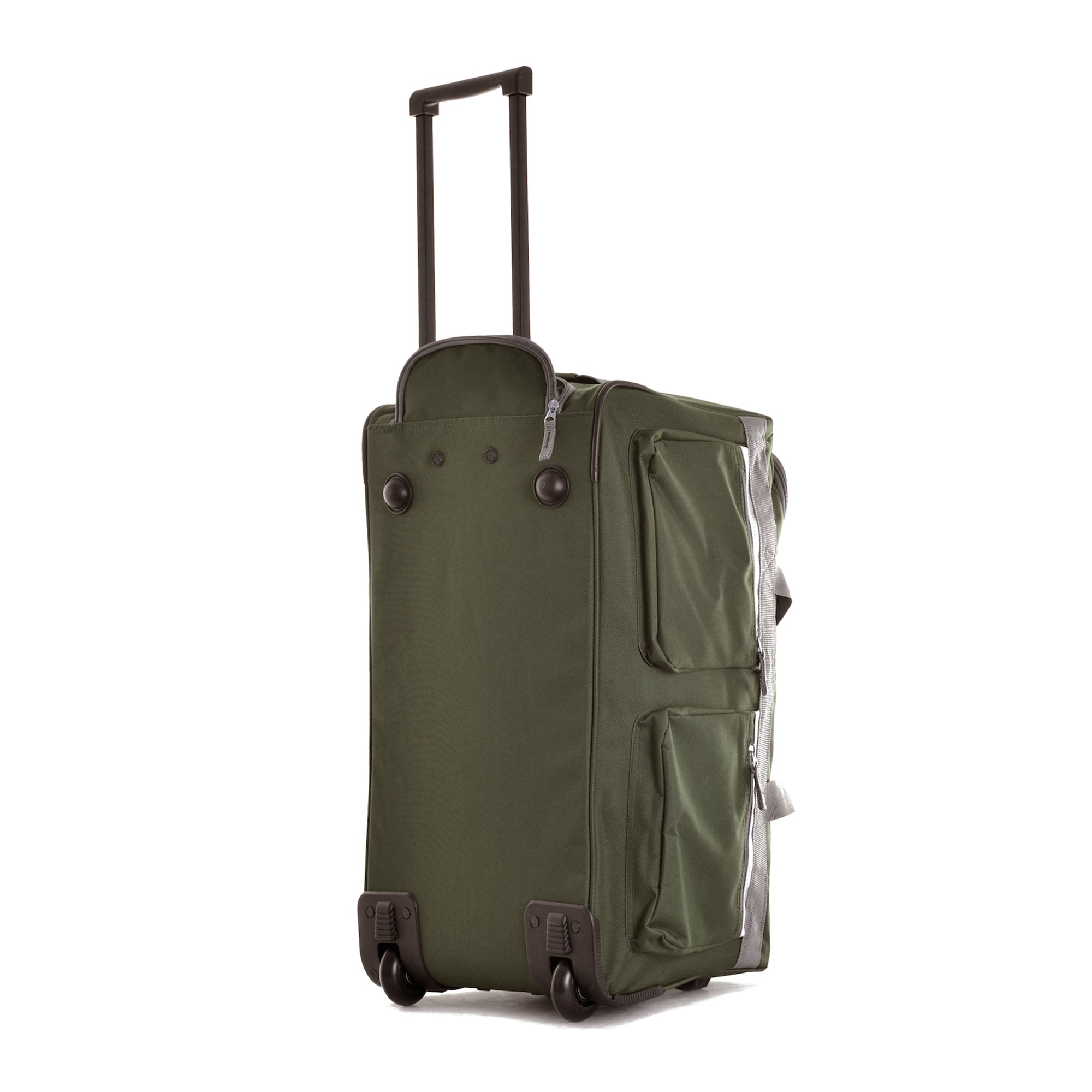 Olympia 22" 8 Pocket U Shape Duffel Bag w/ Retractable Handle, Green (Open Box) - VMInnovations