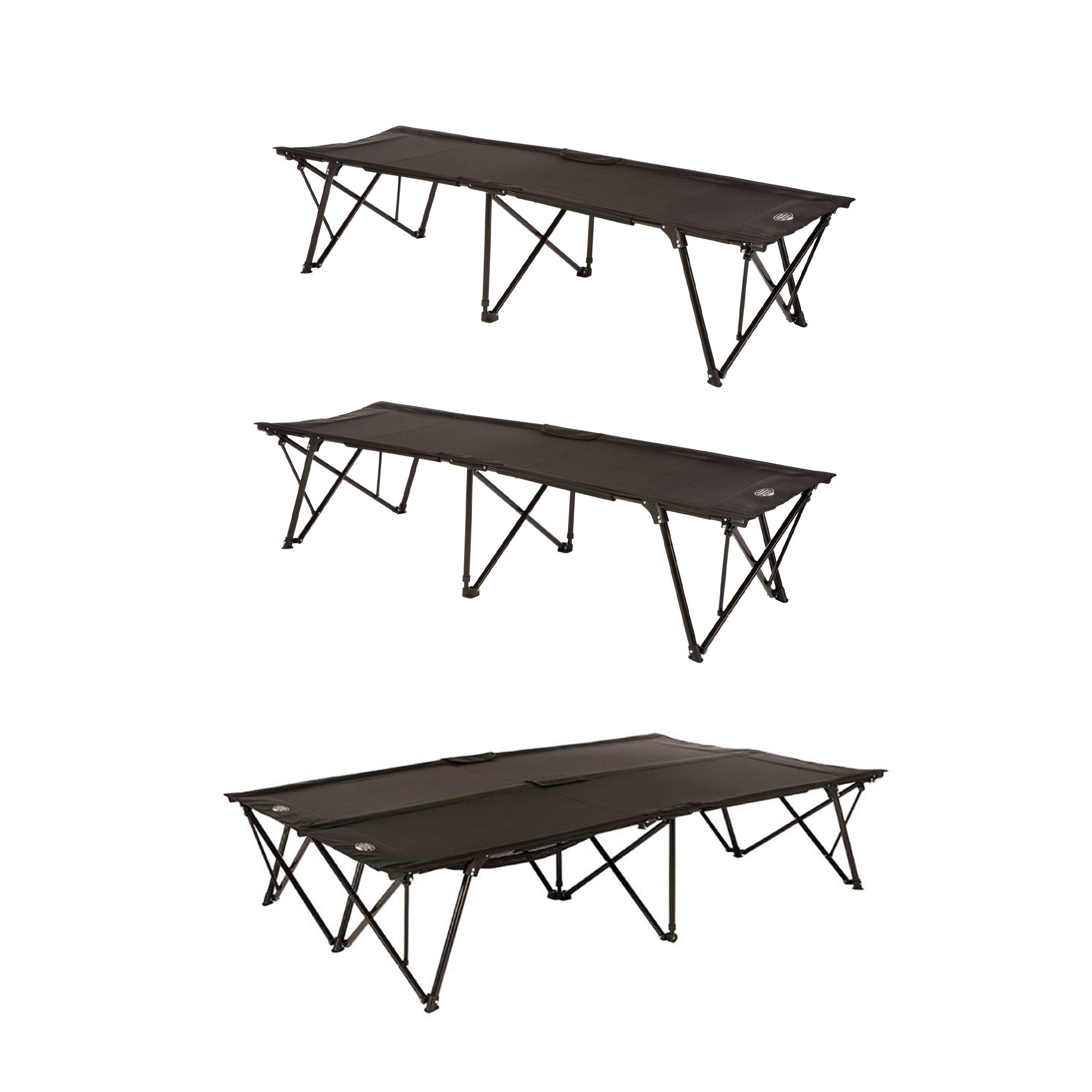 Kamp-Rite Double Kwik-Cot Sleeping Bed w/ 2-Pack Standard Kwik-Cot Sleeping Beds