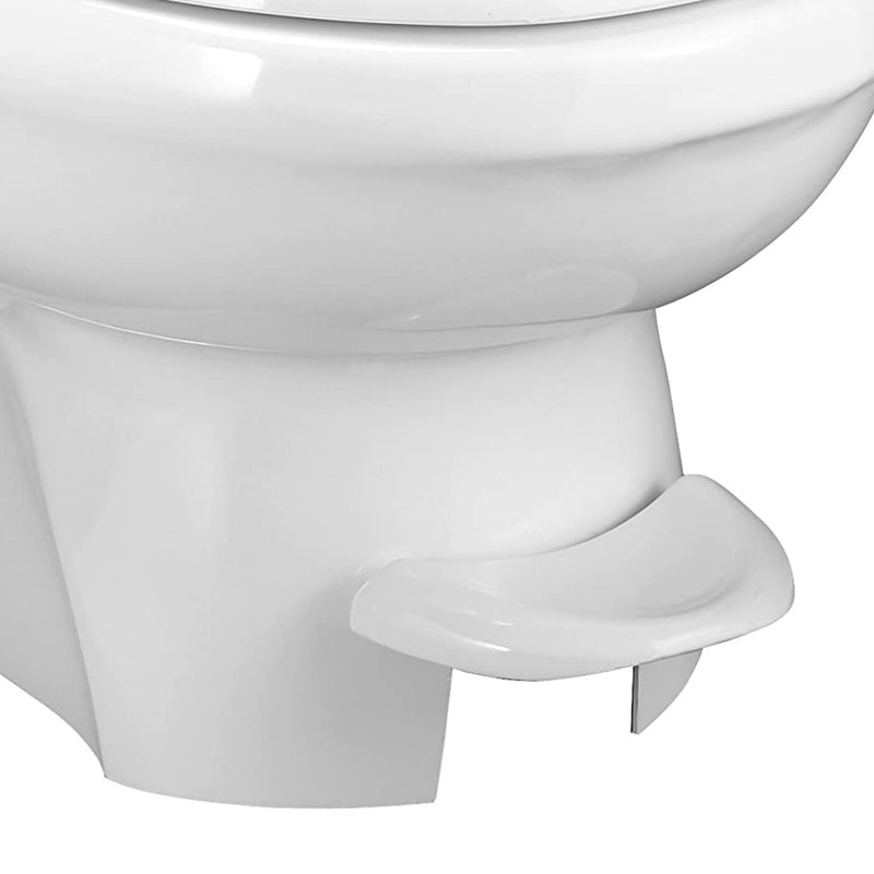 Thetford Aqua Magic Style Plus Low Profile Single Pedal Flush RV Toilet, White
