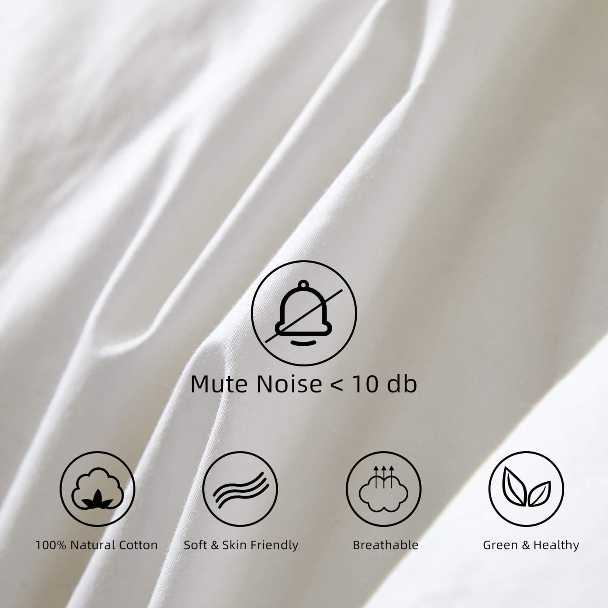 Royoliving Premium Cotton Silver Down All Season Bed Comforter, White (Used) - VMInnovations