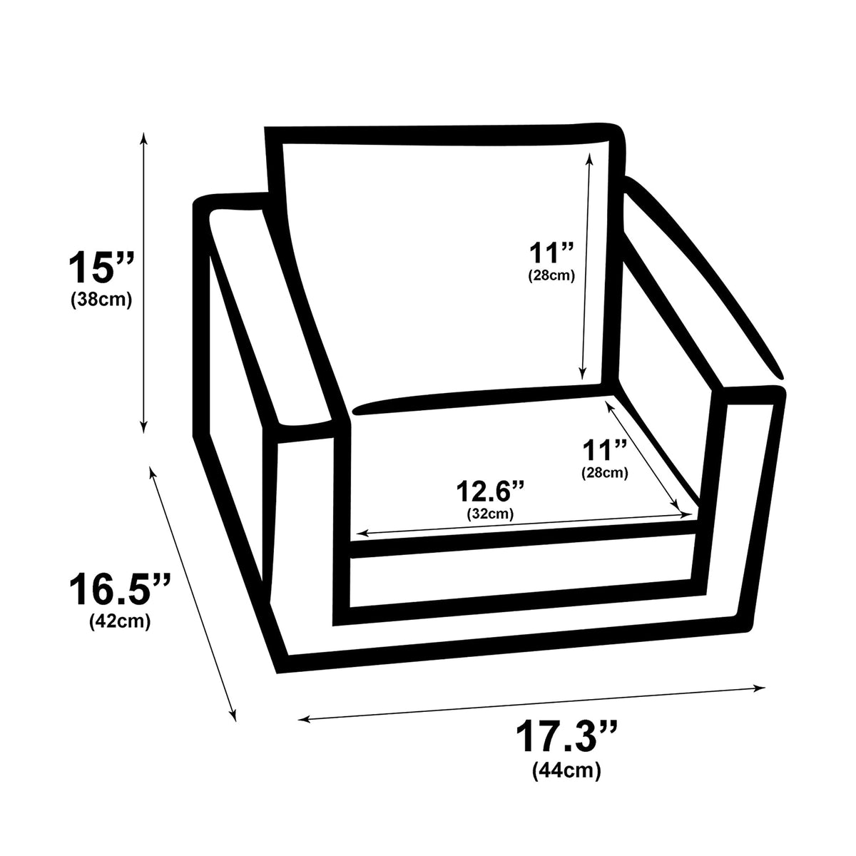 Delsit Lightweight Toddler & Kids Flip Open Single Sofa, Unicorn & Rainbows Pink - VMInnovations