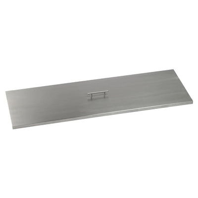 American Fire Glass SS-CV-AFPP-48 Stainless Steel Cover for 48 x 14" Fire Pan