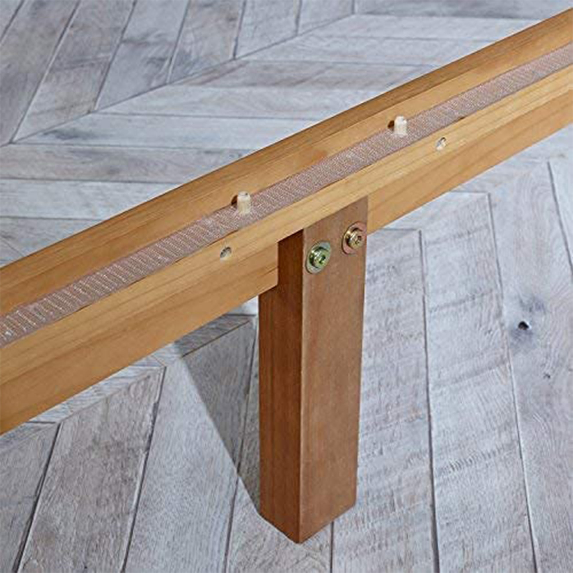 MUSEHOMEINC Solid Pinewood Rustic Platform Bed with 2 Way Design Headboard, Twin - VMInnovations
