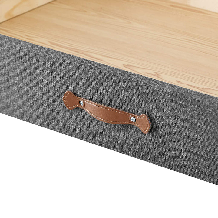 MUSEHOMEINC Upholstered Wooden Under Bed Storage Drawer for King or Queen Beds - VMInnovations
