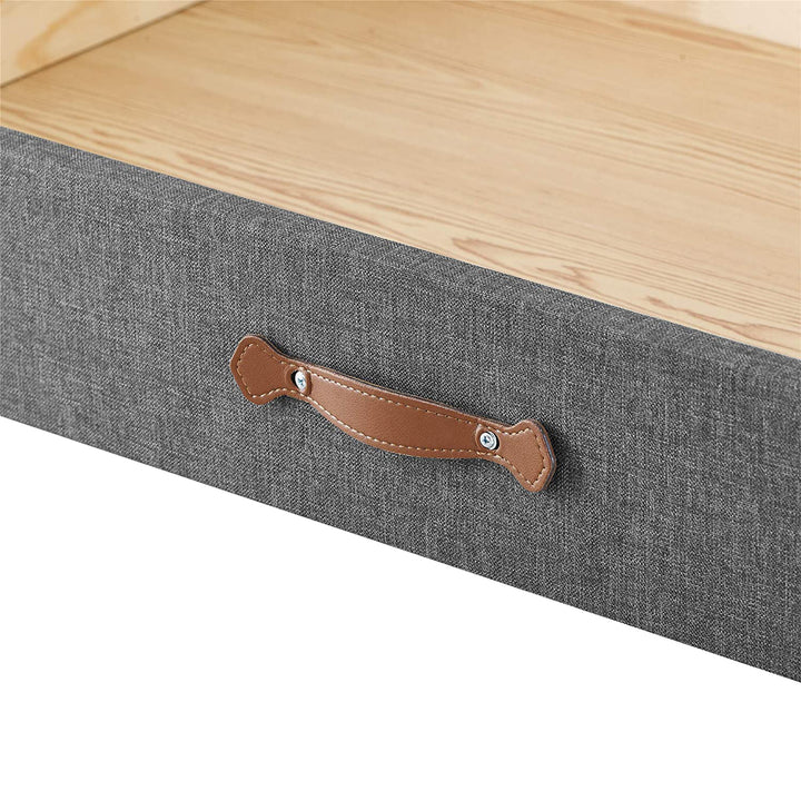MUSEHOMEINC BD1002NS Upholstered Underbed Storage Trundle Organizer, Full/Twin - VMInnovations