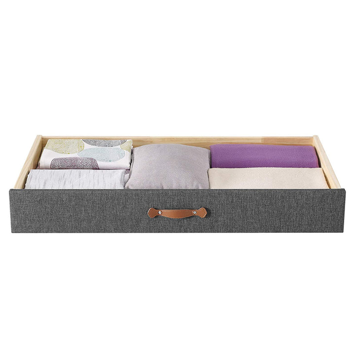 MUSEHOMEINC BD1002NS Upholstered Underbed Storage Trundle Organizer, Full/Twin - VMInnovations