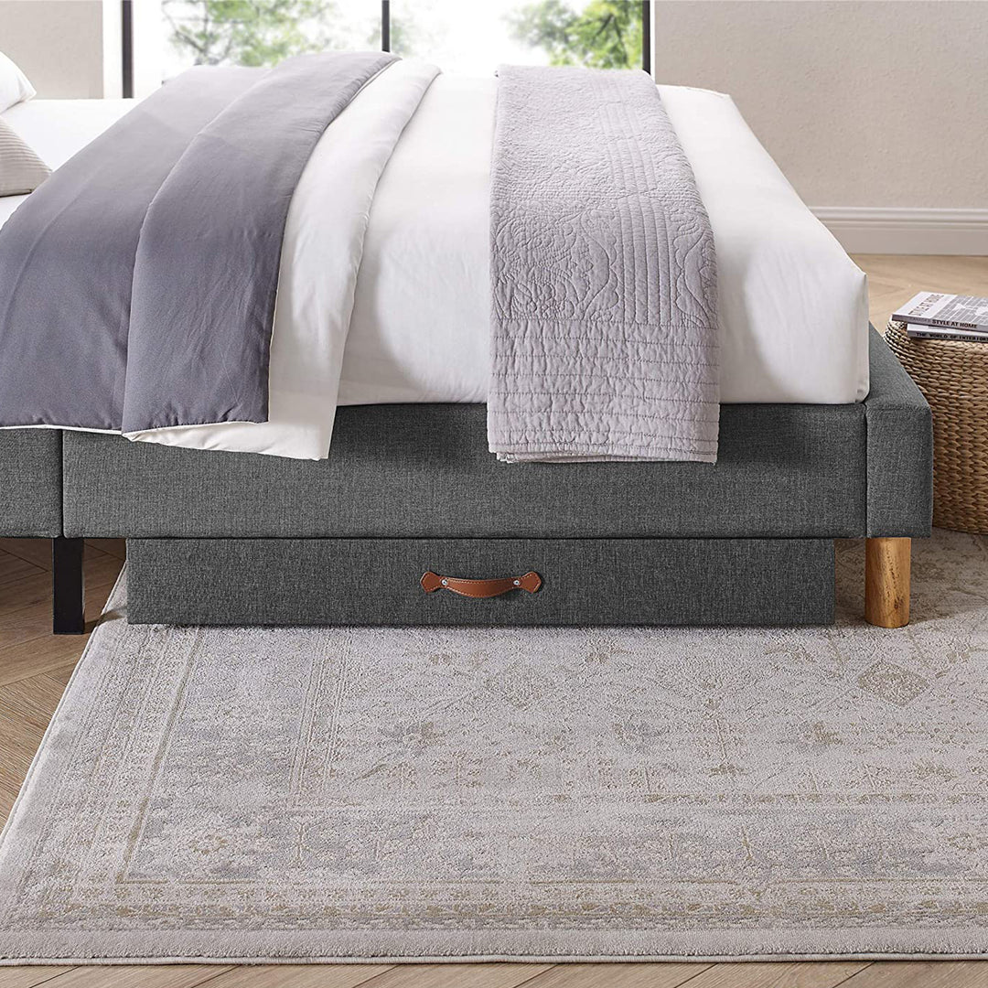 MUSEHOMEINC BD1002NS Upholstered Underbed Storage Trundle Organizer, Full/Twin - VMInnovations