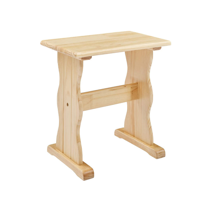 MUSEHOMEINC Traditional 3 Piece Solid Wood Nook Dining Table Set w/Bench, Nature - VMInnovations