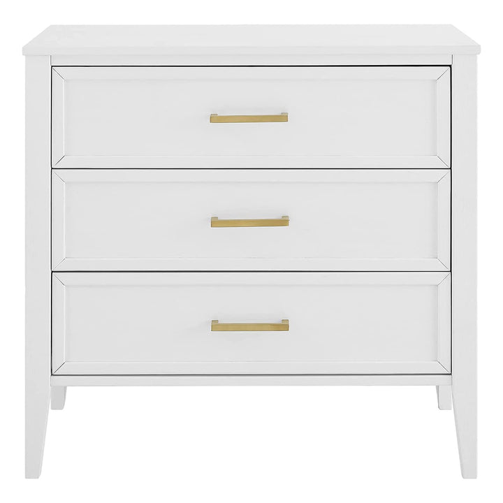 MUSEHOMEINC Solid Wooden Mid Century Design 3 Drawer Dresser Chest of Drawers - VMInnovations
