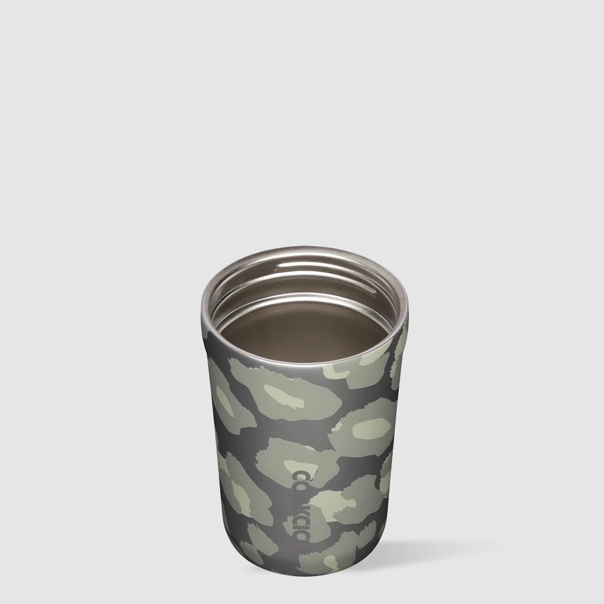 Corkcicle Commuter Cup 9 Ounce Insulated No Spill Coffee Mug Snow Leopard (Used)
