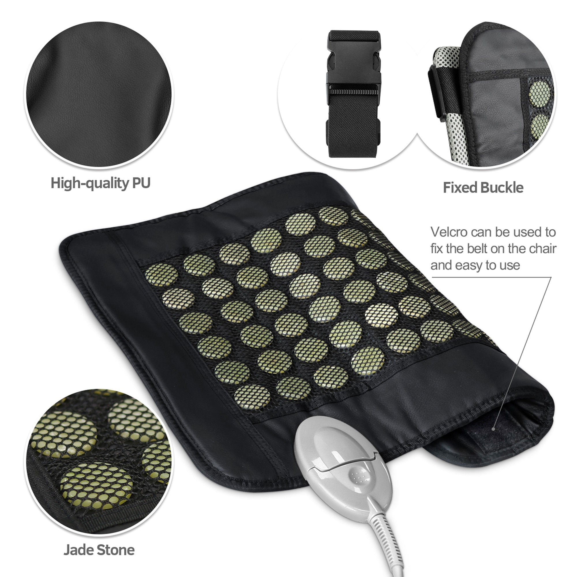 UTK 19 x 15" Jade Stone Infrared Pain Relief Heating Pad w/ Smart (Open Box) - VMInnovations