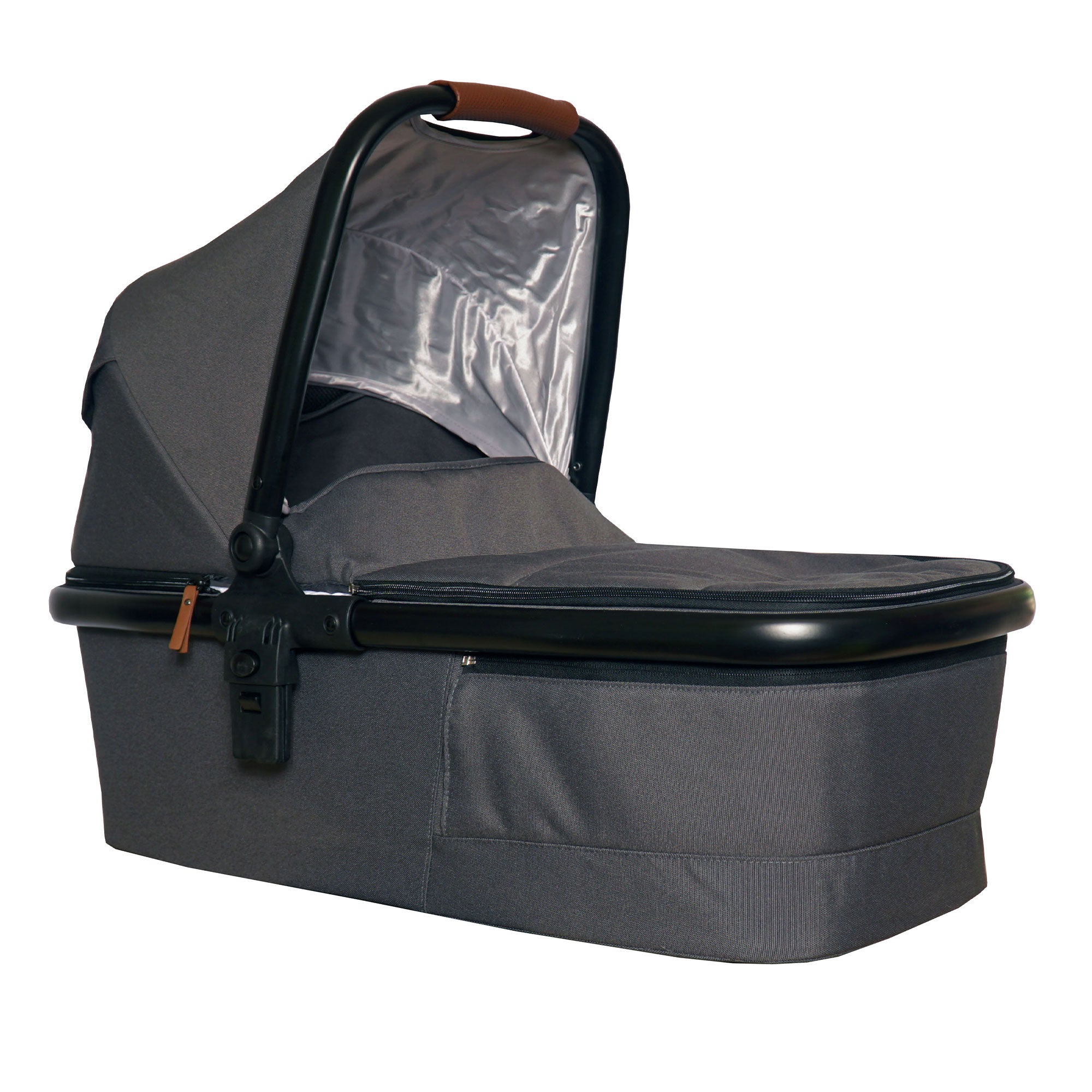 Venice Child Stroller Stand Alone Bassinet w/Sunshade, Eclipse Black (Open Box) - VMInnovations