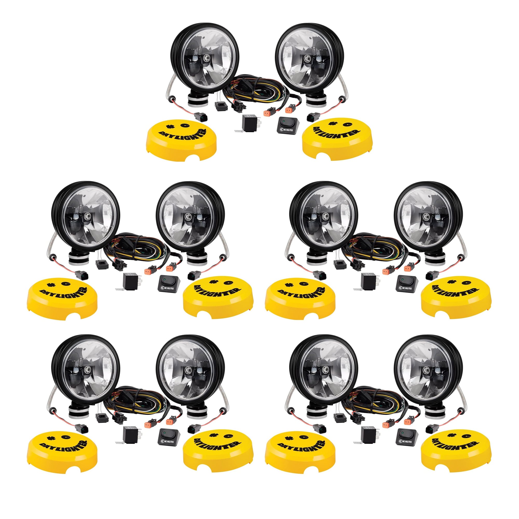 KC HiLiTES 653 Universal 6 In Gravity LED G6 Daylighter Vehicle Lights (10 Pack)
