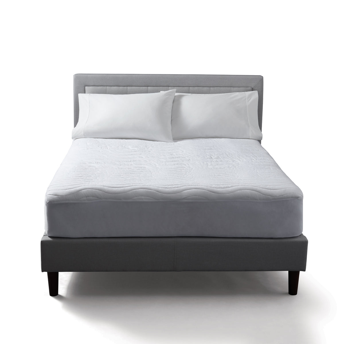 Sunbeam Queen Polyester Heated Mattress Pad 10 Heat Settings, White (Open Box)