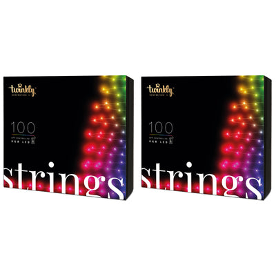 Twinkly Strings App-Controlled Smart LED Christmas Lights 100 Multicolor(2 Pack) - VMInnovations
