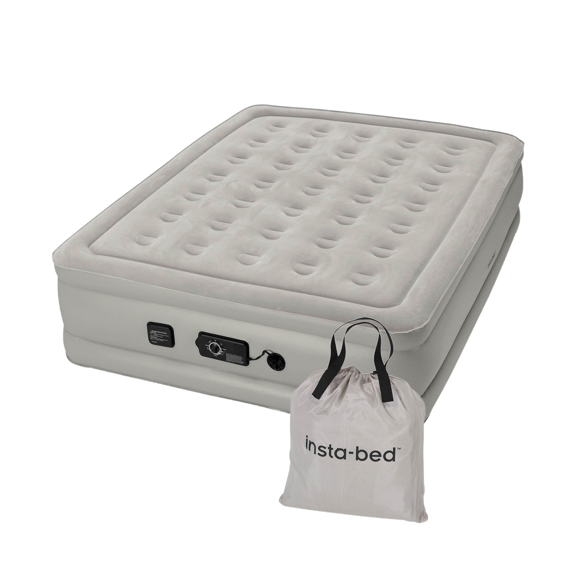 Insta-Bed Queen Air Bed, 6 Piece Queen Bedding, and Wenzel Klondike Camping Tent