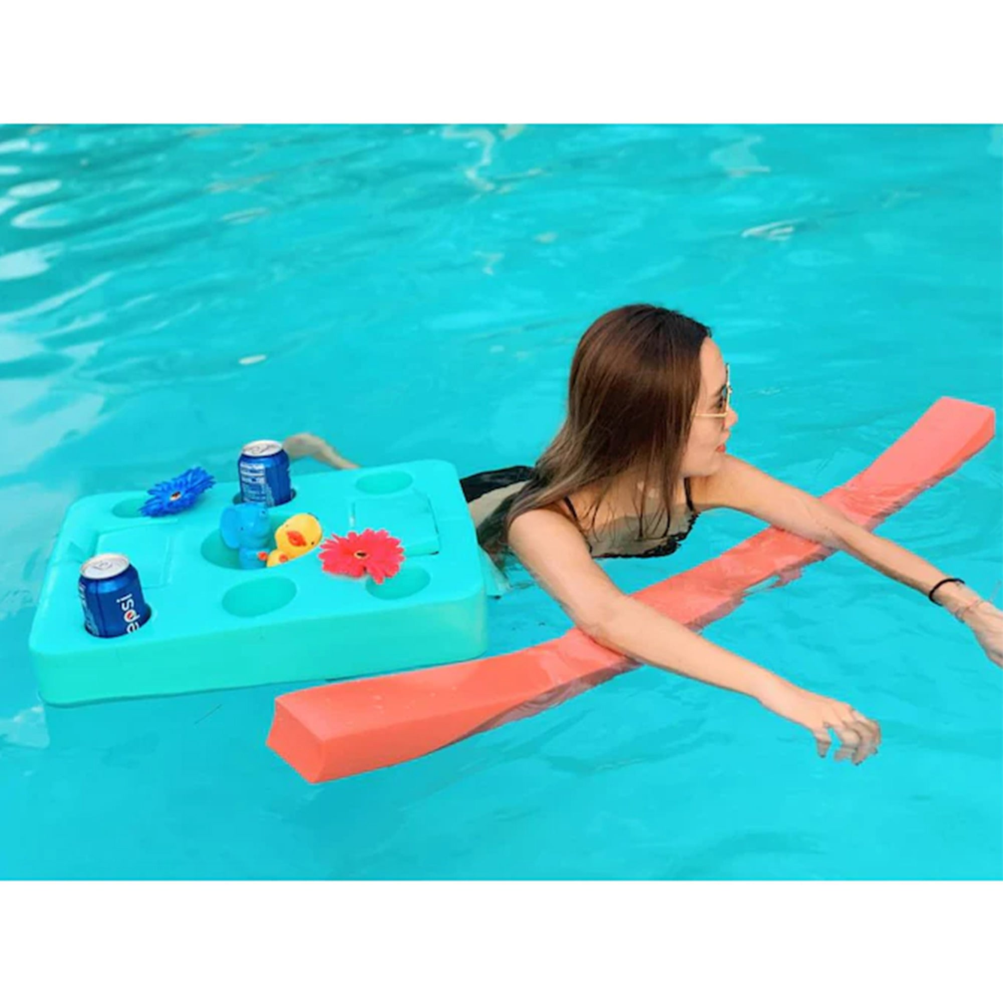 Vos Oasis 4 Ft Foam Pool Noodle for Kids and Adults, Lavender Secret (4 Pack) - VMInnovations