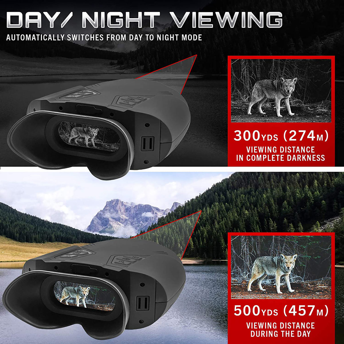 X Vision Tactical Infrared Photo Videos Night Vision Binoculars for Hunting