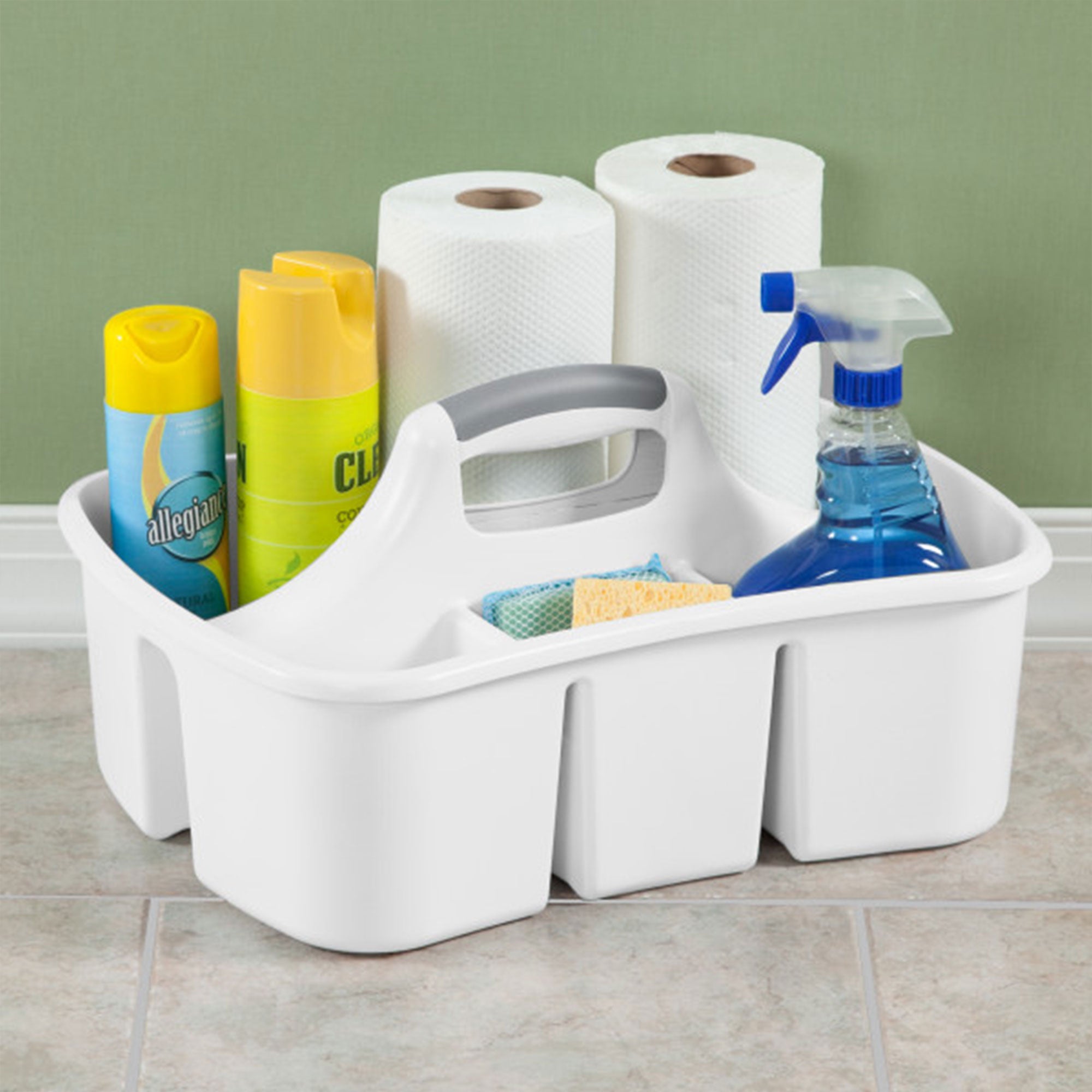 Sterilite Divided Storage Ultra Caddy with 4 Compartments and Handles (12 Pack) - VMInnovations