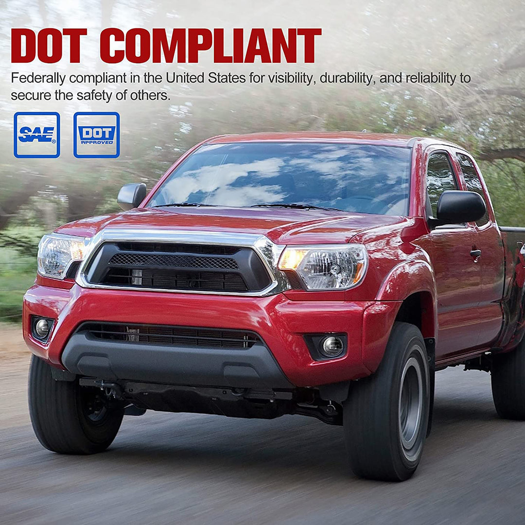 Fieryred LED Fog Light, Compatible w/ Tacoma, Tundra, & Solara, Bumper Placement - VMInnovations