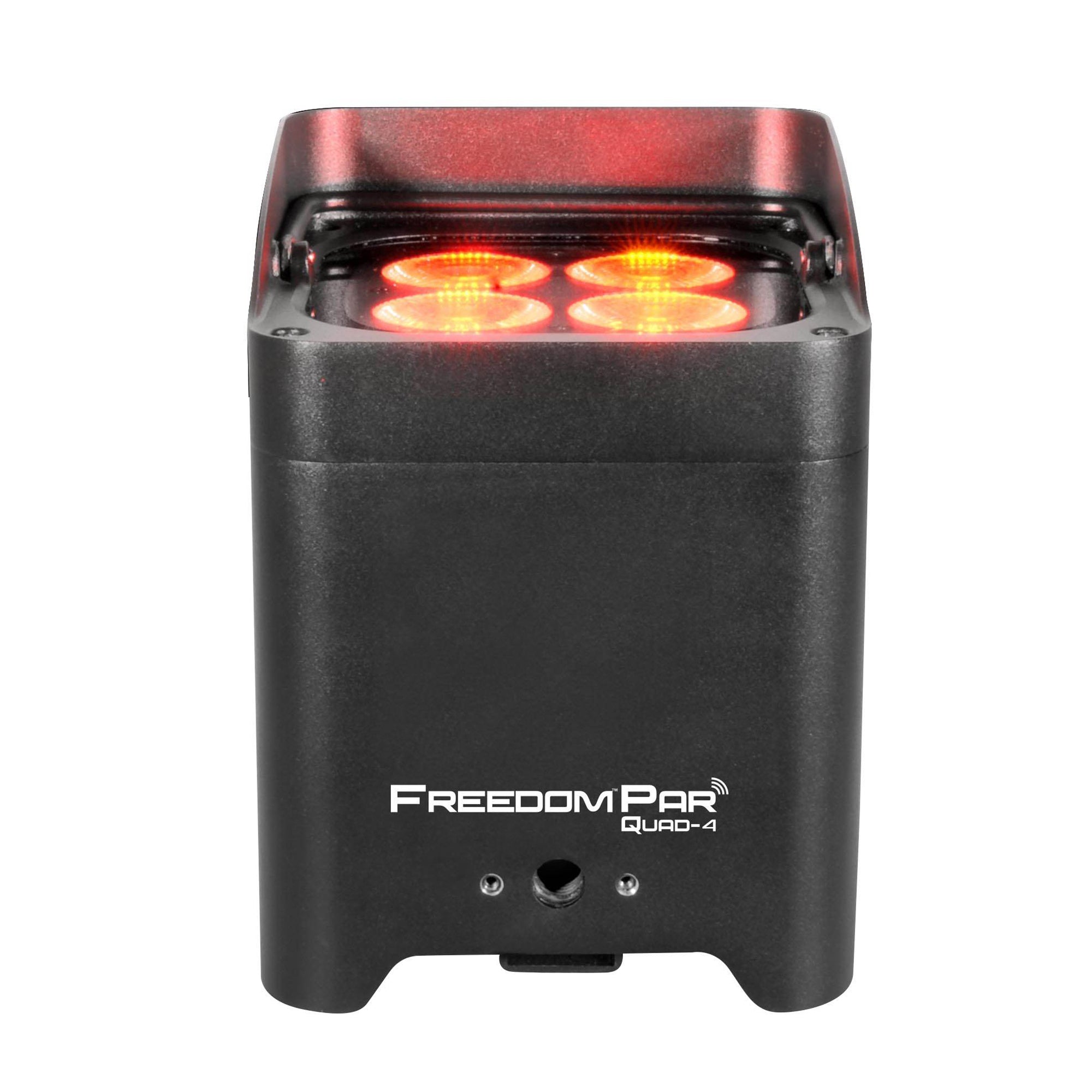 Chauvet DJ Freedom Par Quad 4 Wash Light w/ Remote (8 Pack) & Charging Road Case - VMInnovations