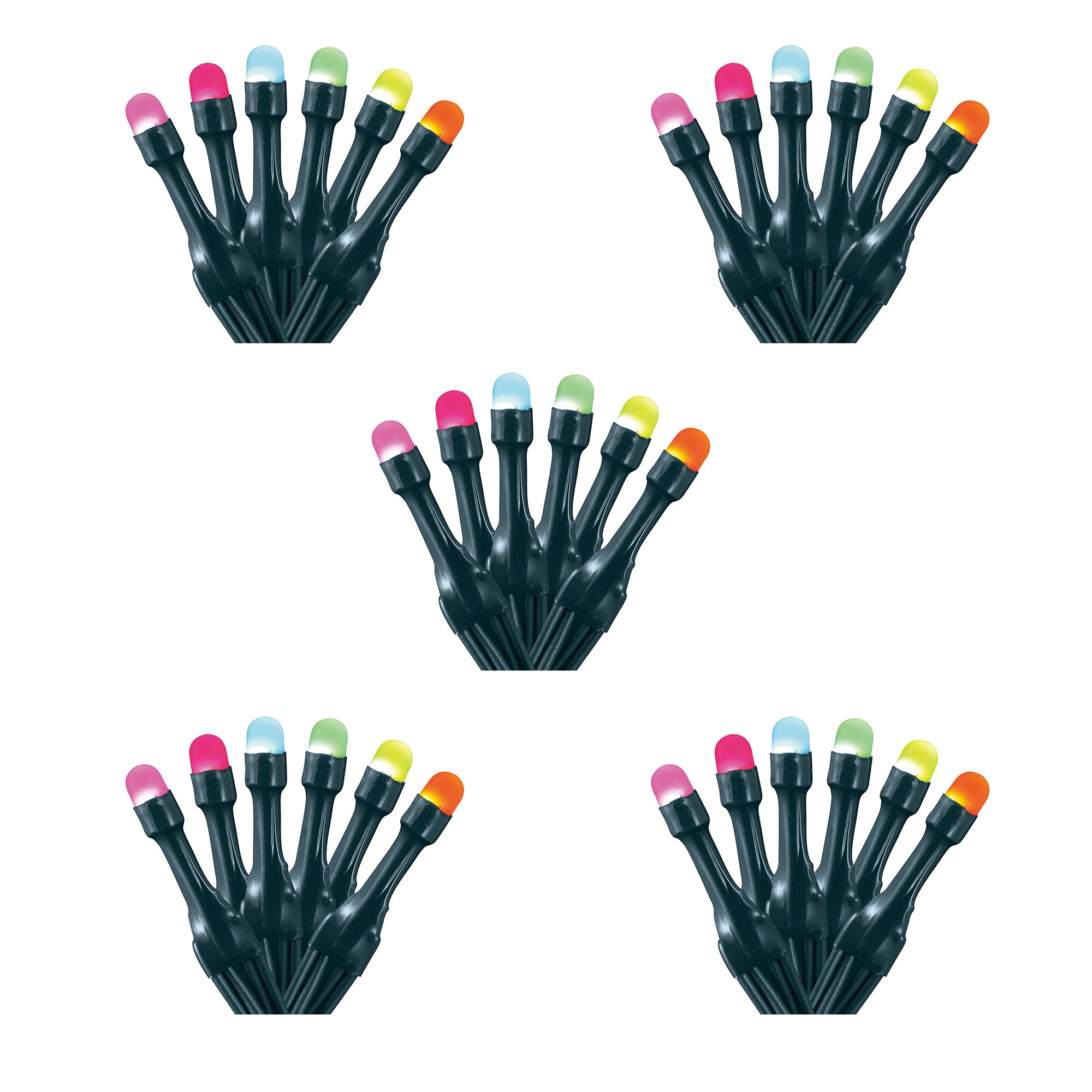 Home Heritage 7' Garland Style Holiday Lights, App Control, 40 RGB LEDs (5 Pack)