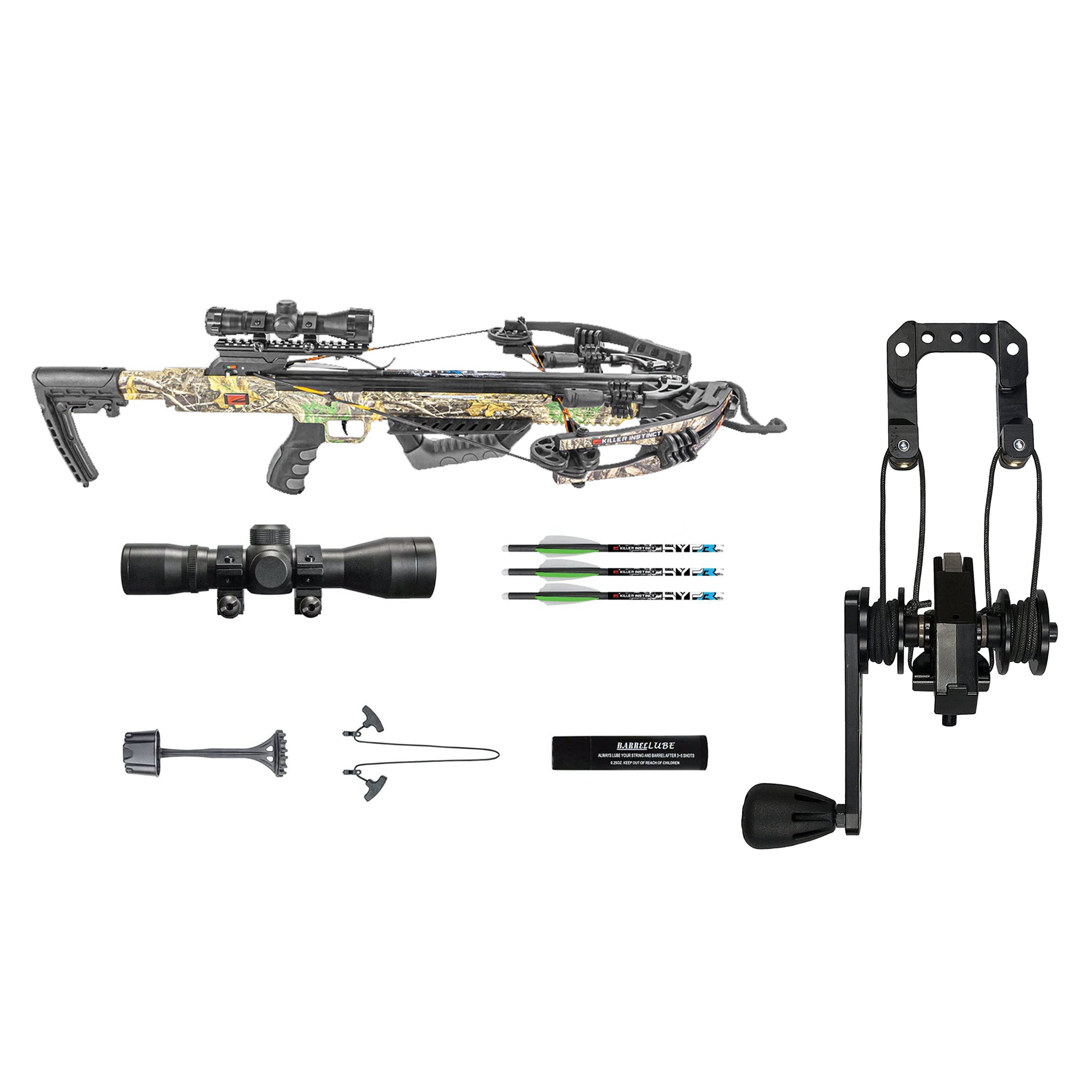 Killer Instinct Burner Hunting Crossbow & KI Series Ambidextrous Crank Reloader