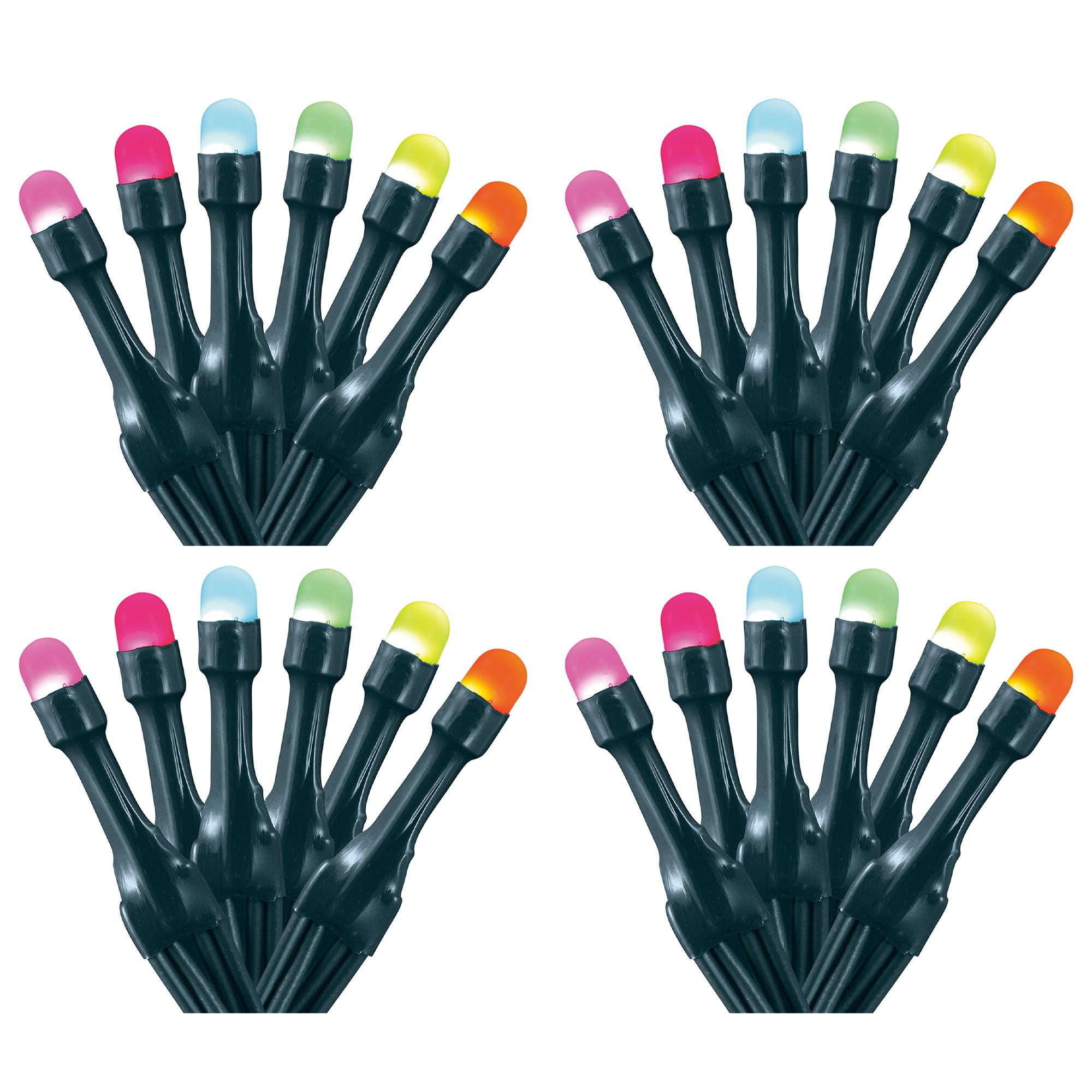 Home Heritage 33' Wrapped Dome Holiday Lights, App Control, 100 RGB LEDs, 4 Pack - VMInnovations