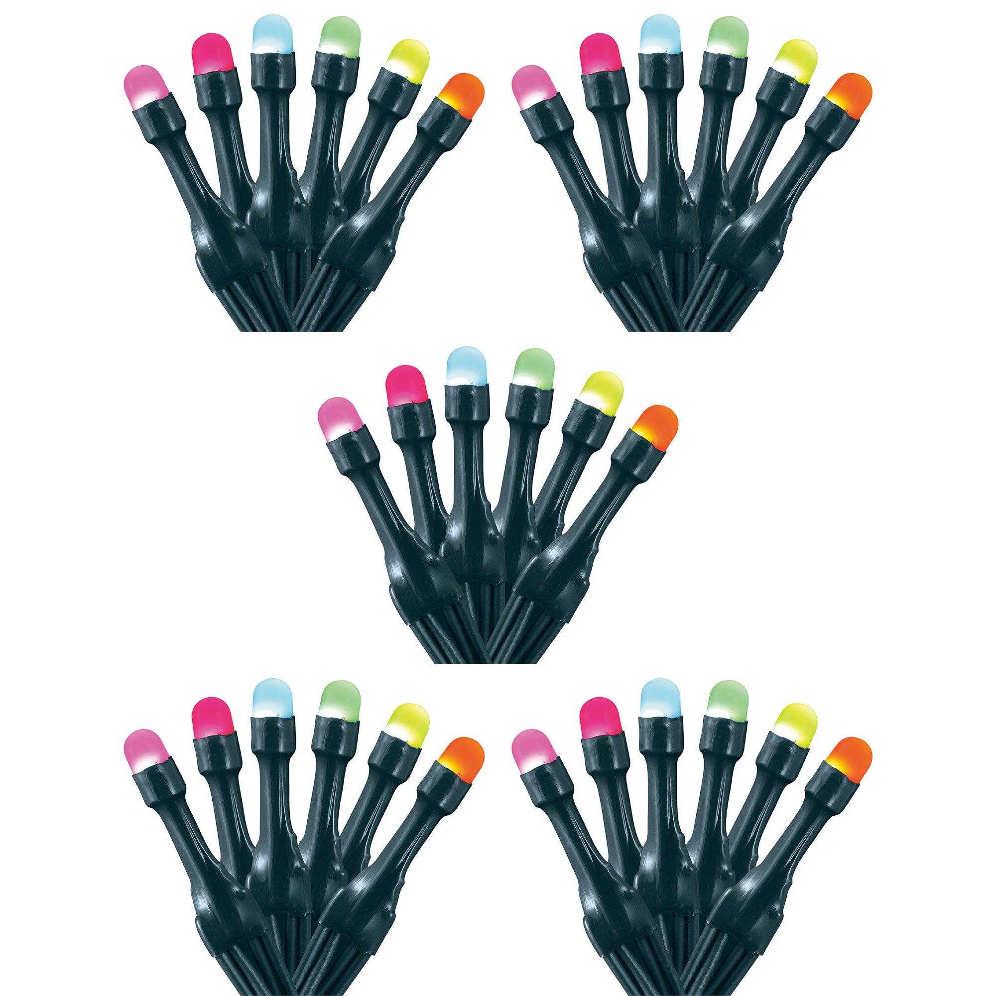Home Heritage 33' Wrapped Dome Holiday Lights, App Control, 100 RGB LEDs, 5 Pack - VMInnovations