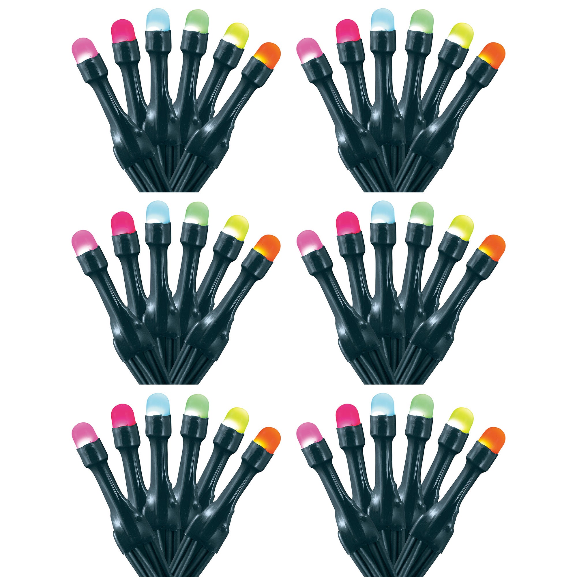 Home Heritage 33' Wrapped Dome Holiday Lights, App Control, 100 RGB LEDs, 6 Pack