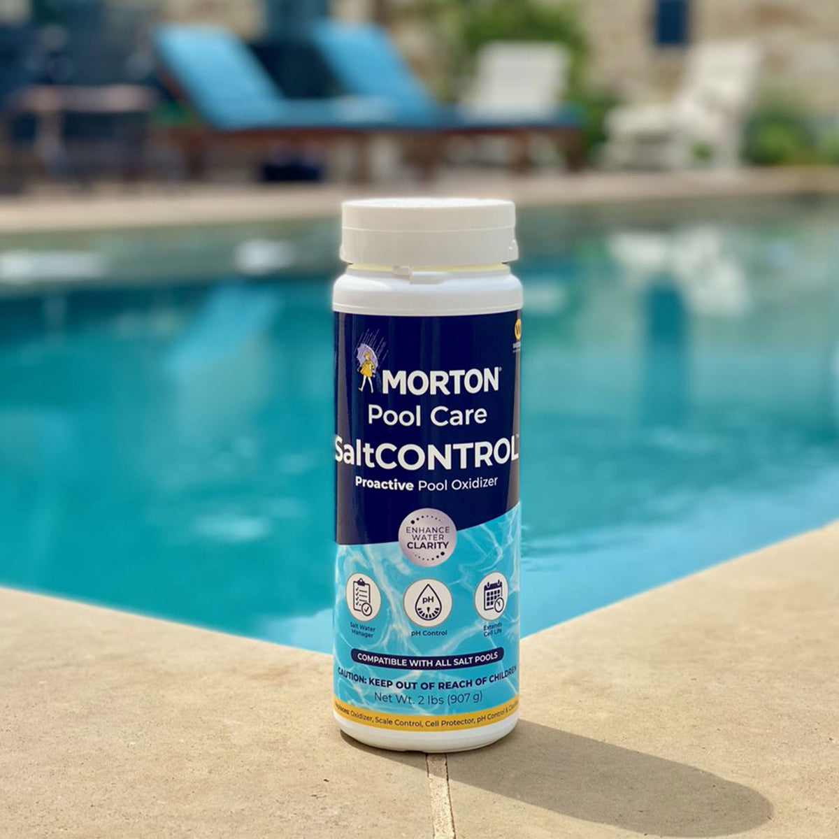 Morton Pool Care Pool Maintenance Kit w/ Proactive Treatment, Enzyme, & Oxidizer