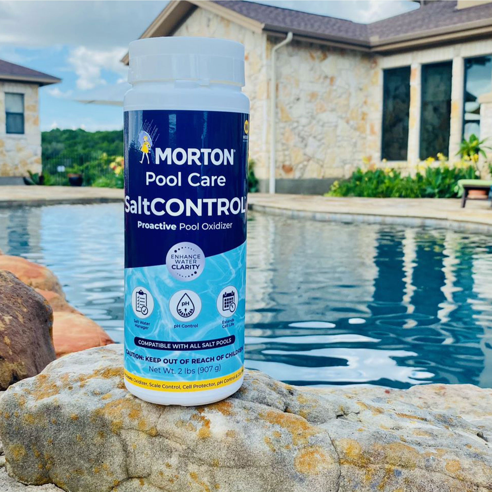 Morton Pool Care Pool Maintenance Kit w/ Proactive Treatment, Enzyme, & Oxidizer