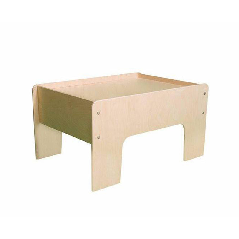 Little Colorado 03132NA Wood Kids Half Play Table and Storage Drawer, Natural