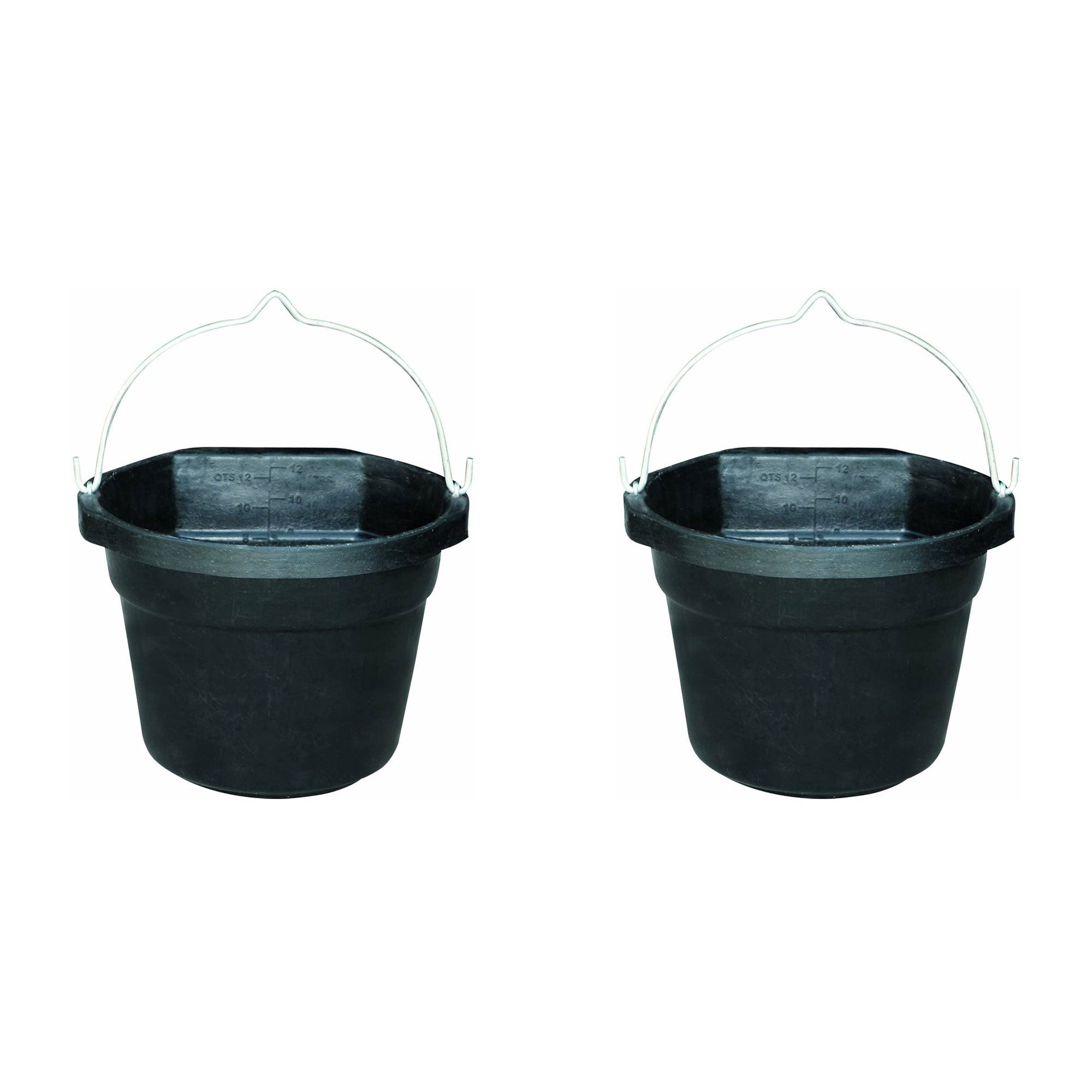 Farm Innovators FB 80R Rubber 3 Gallon Flat Back Heated Bucket 70 Watt (2 Pack)