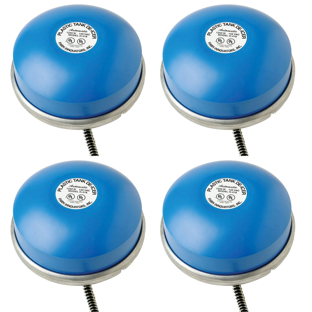 Farm Innovators Ice Chaser 1250 Watt Cast Aluminum Floating Tank Deicer (4 Pack)