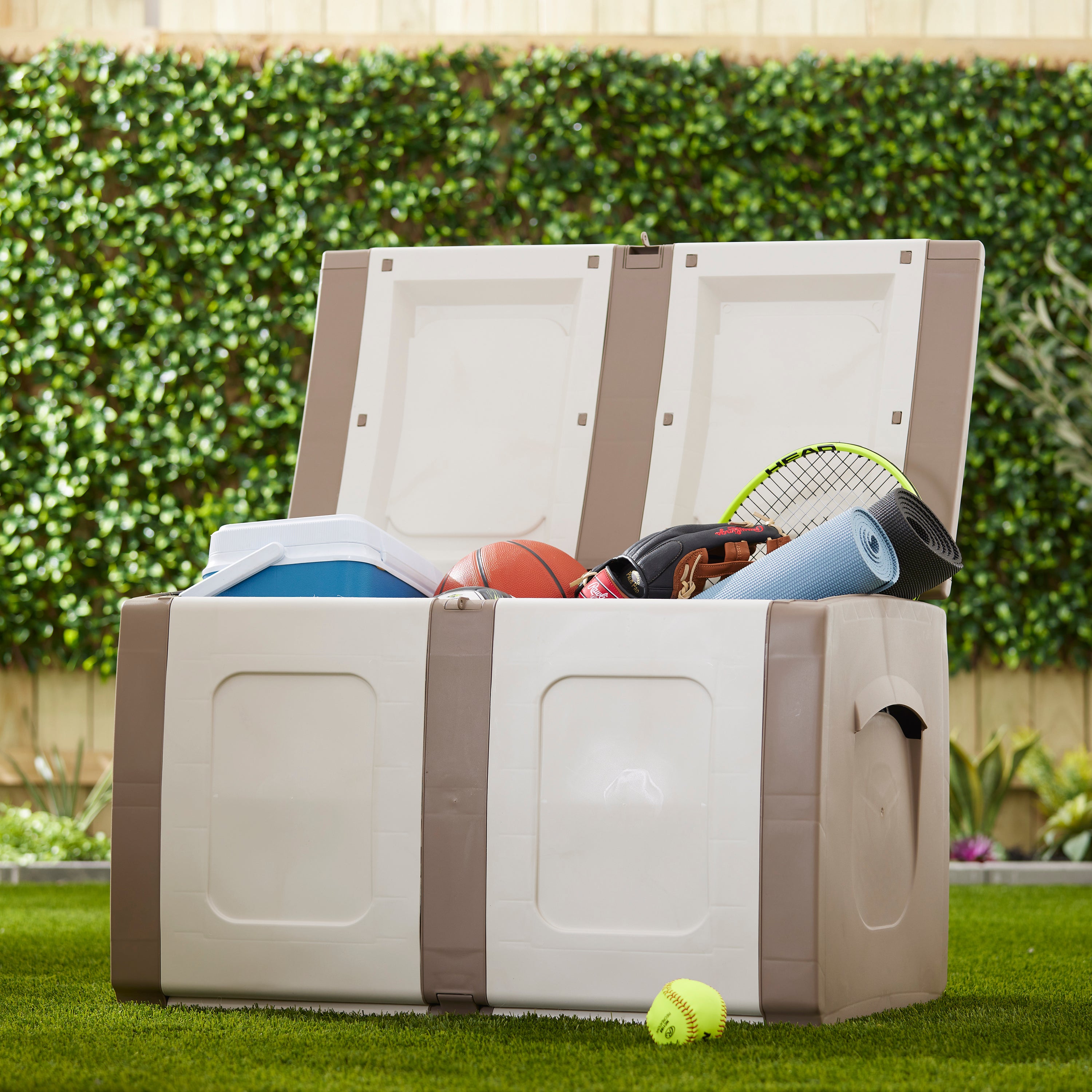 Regular Outdoor Heavy Duty Plastic Storage Deck Box (Open Box) - VMInnovations