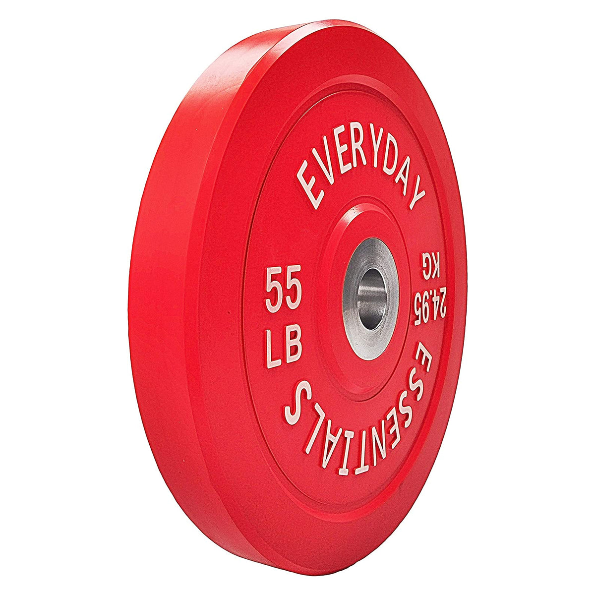 BalanceFrom Everyday Essentials 55lb Olympic Weight Plate, Set of 2, (Open Box)