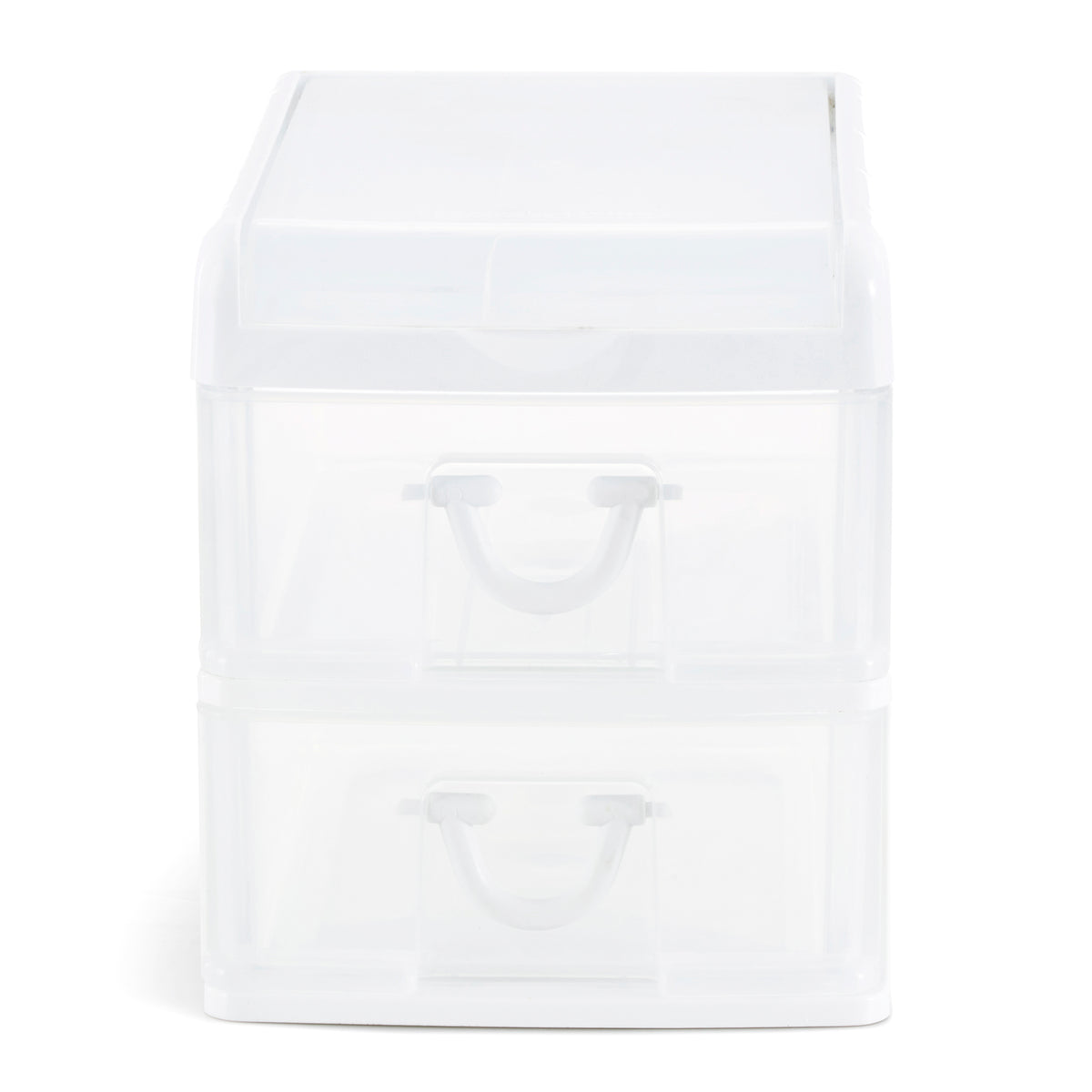 Gracious Living 2 Drawer Desktop Countertop Organizer w/ Flip Top Lid (Open Box)