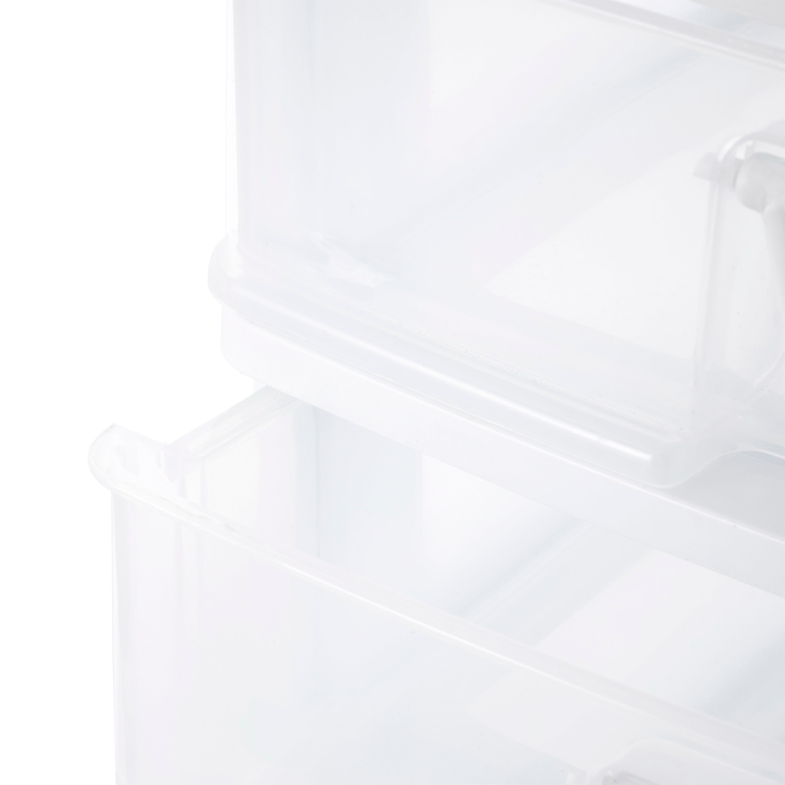 Gracious Living 2 Drawer Desktop Countertop Organizer w/ Flip Top Lid (Open Box)