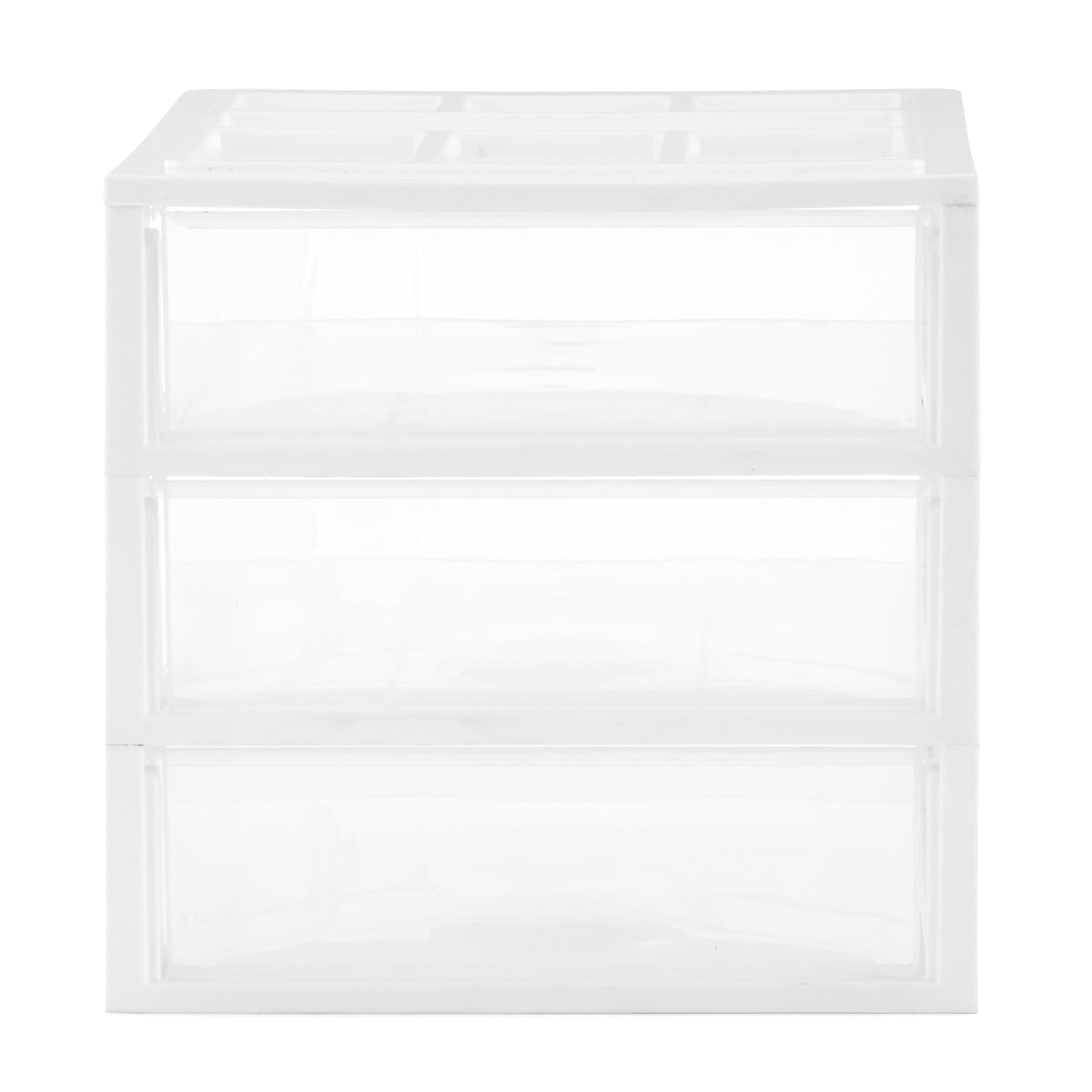 Gracious Living 3 Drawer Desktop Countertop Storage with Organizer Lid (3 Pack)