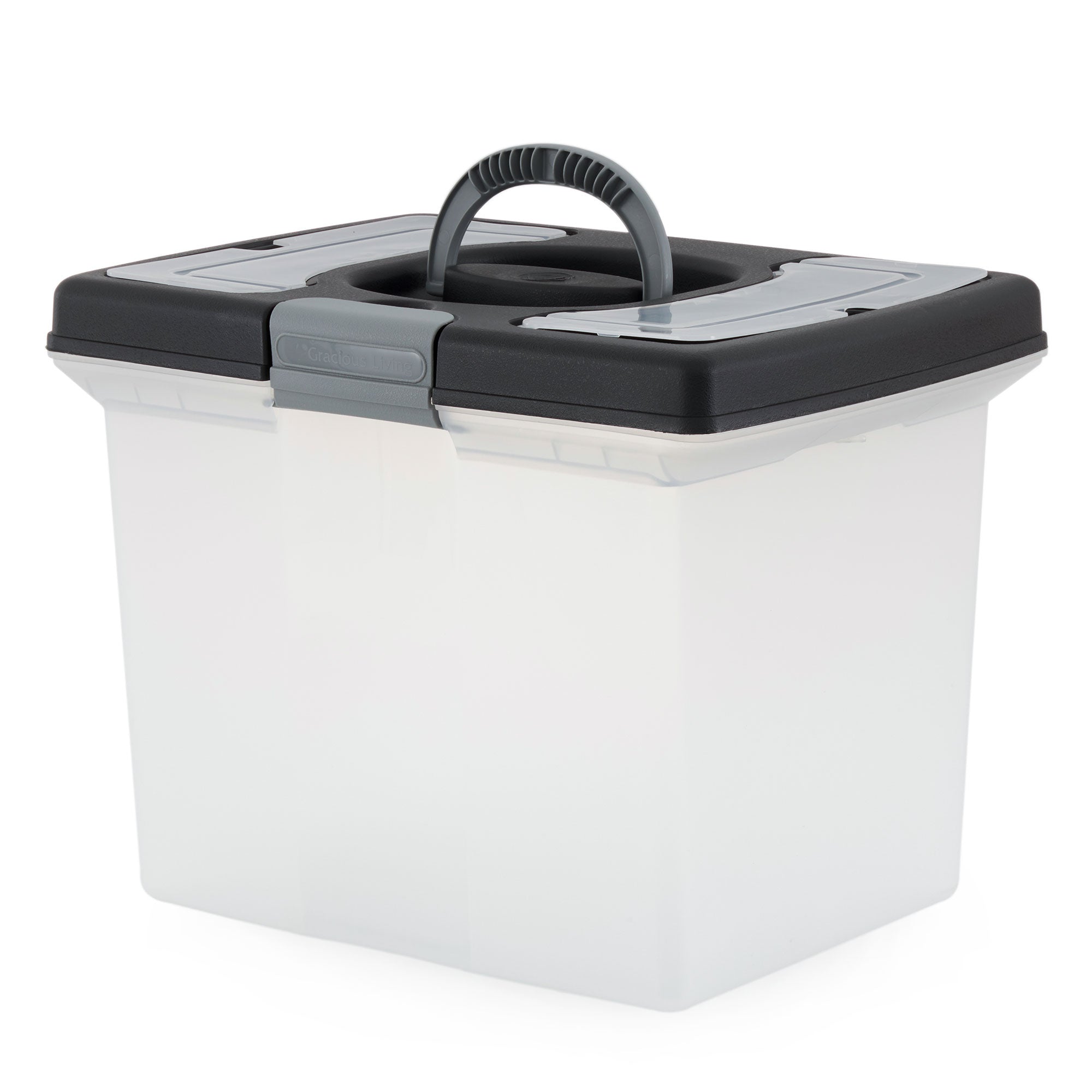 Gracious Living Stackable File Storage Caddy with Accessory Compartment (3 Pack) - VMInnovations