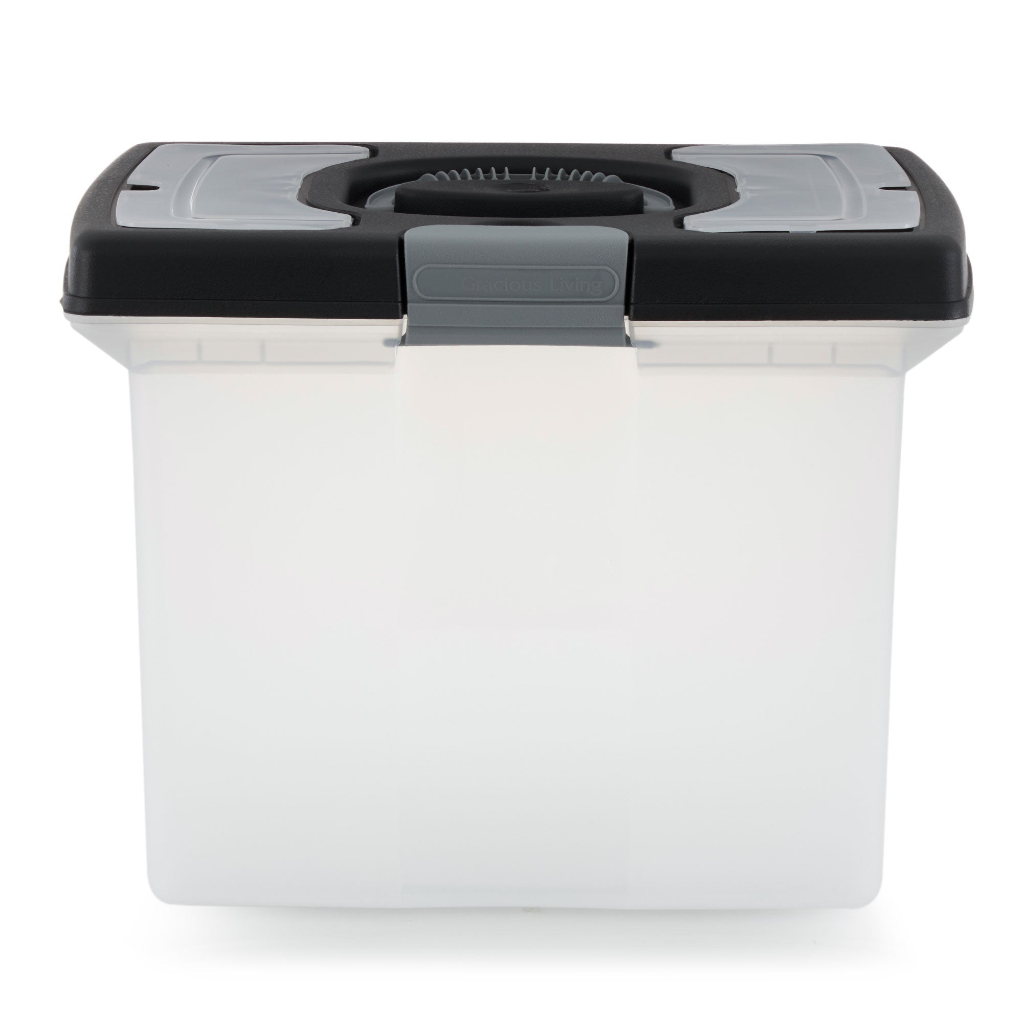 Gracious Living Stackable File Storage Caddy with Accessory Compartment (3 Pack) - VMInnovations