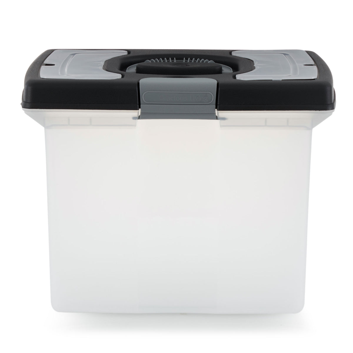 Gracious Living Stackable Deluxe File Storage Caddy with Accessory Compartment