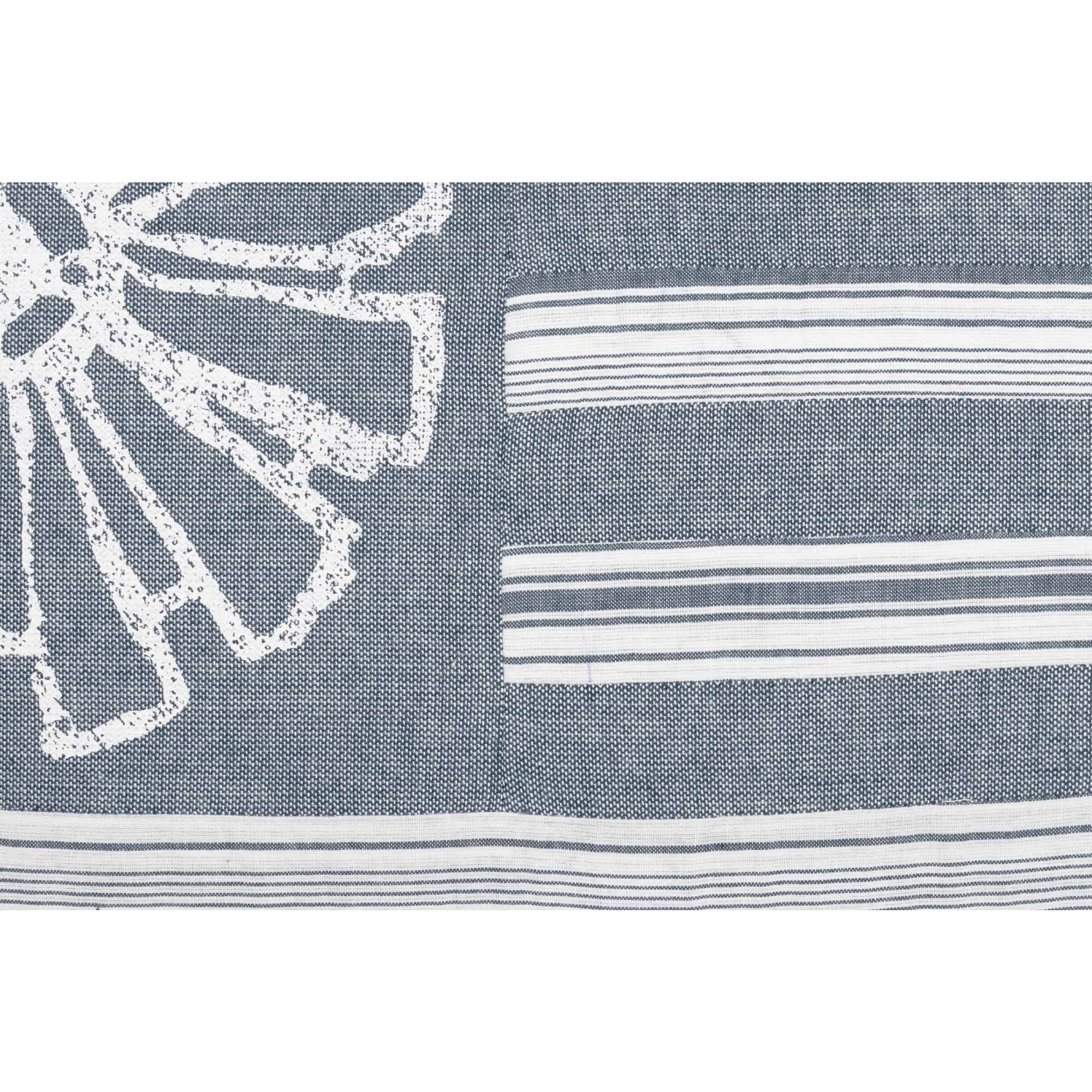 Sawyer Mill 14 x 22 Inch Rectangular Accent Throw Pillow, Flag, Blue (Open Box) - VMInnovations