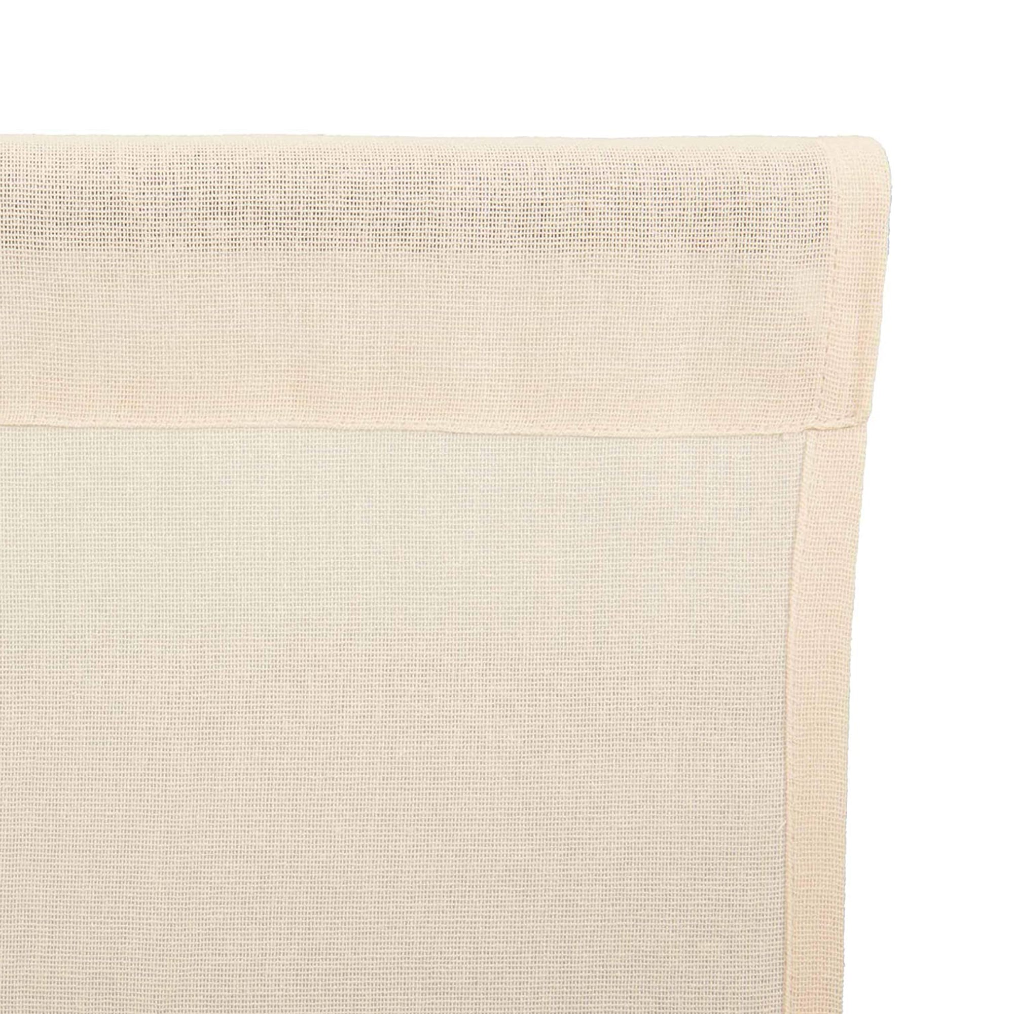 VHC Brands Tobacco Cloth Sheer Cotton Farmhouse Curtains Panel Set, Natural