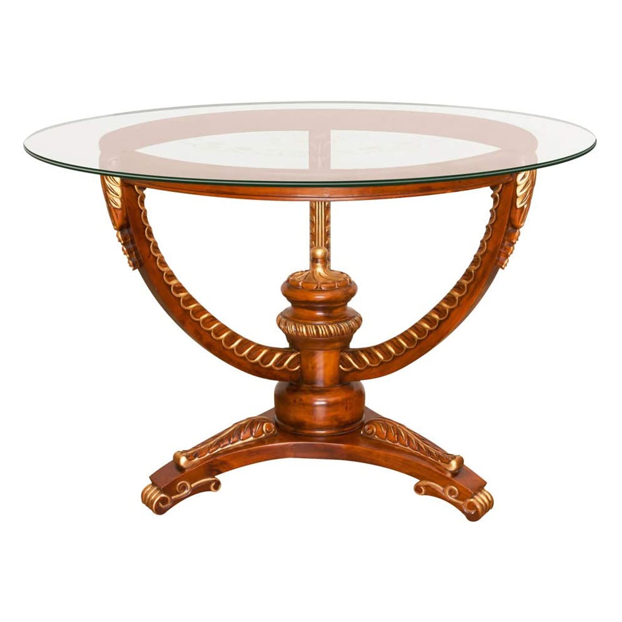 Dulles Glass 42" Round Pencil Polish 3/8 Inch Thick Glass Table Top (Open Box)