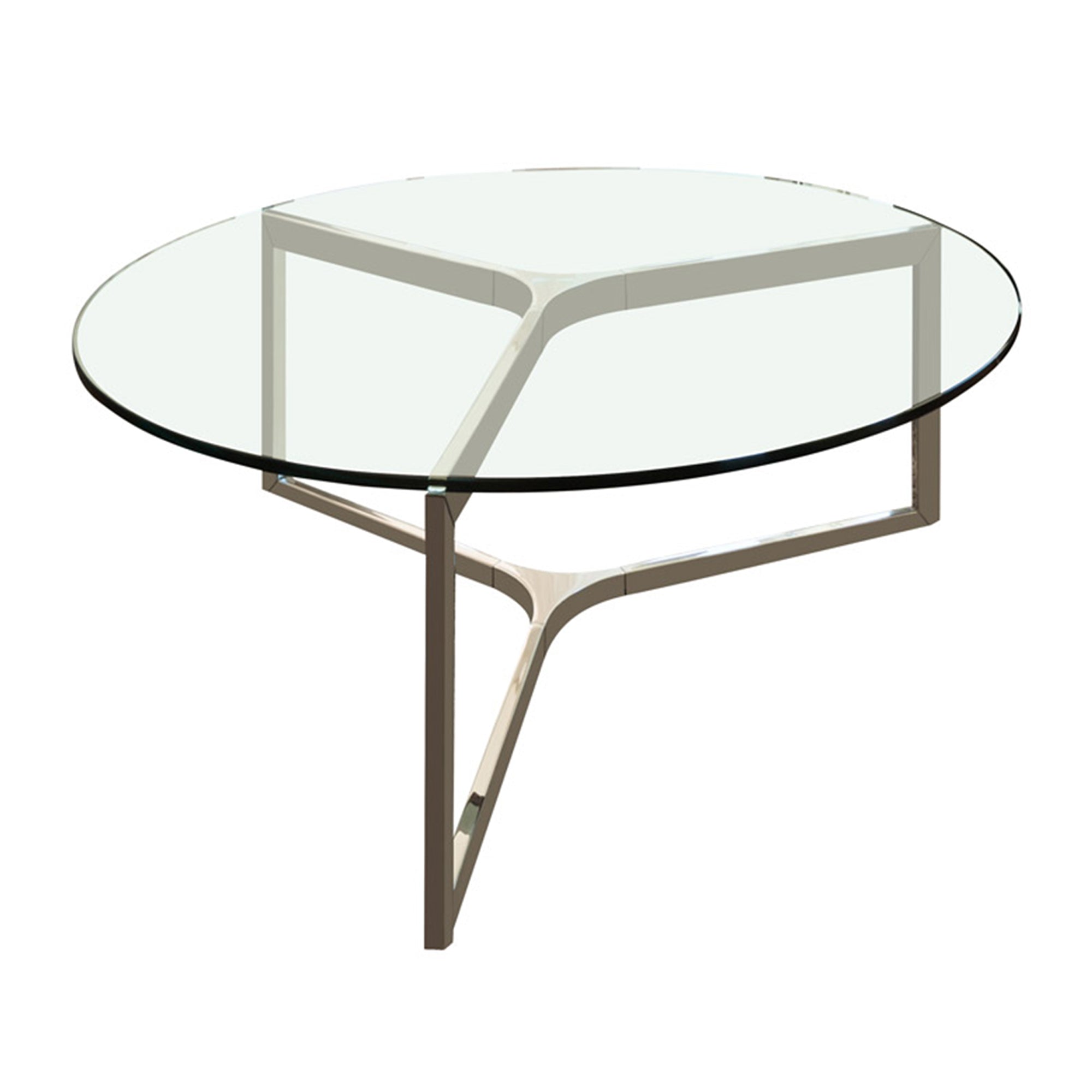 Dulles Glass 42" Round Pencil Polish 3/8 Inch Thick Glass Table Top (Open Box)